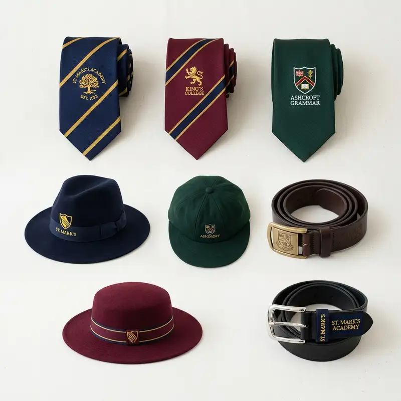Produksi Aksesoris Topi Dasi Sekolah Custom